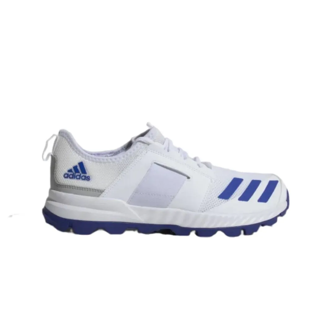 Adidas Men's Cricup 21 Cricket Shoe (Cloud White/Sonic Ink/Stone)