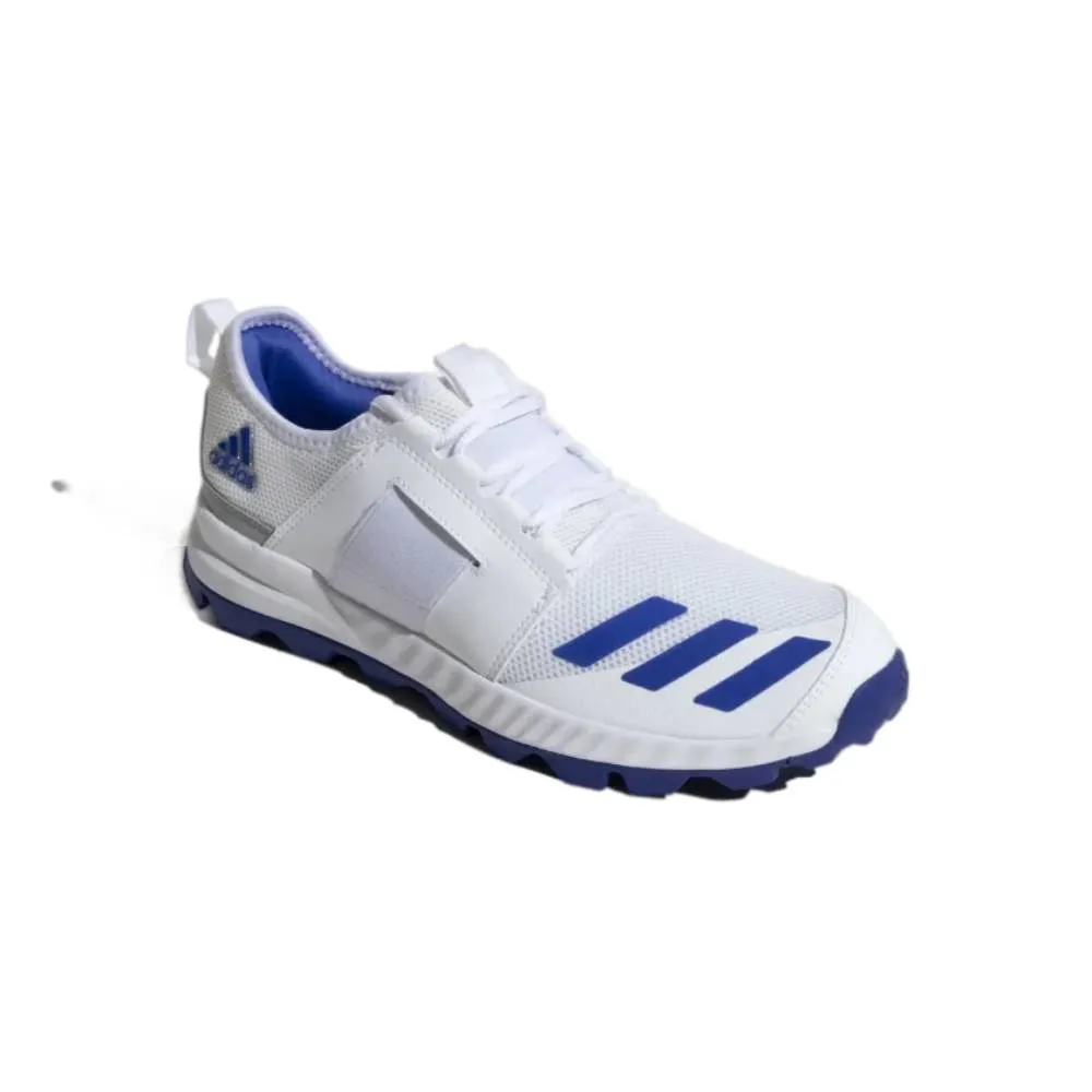 Adidas Men's Cricup 21 Cricket Shoe (Cloud White/Sonic Ink/Stone)