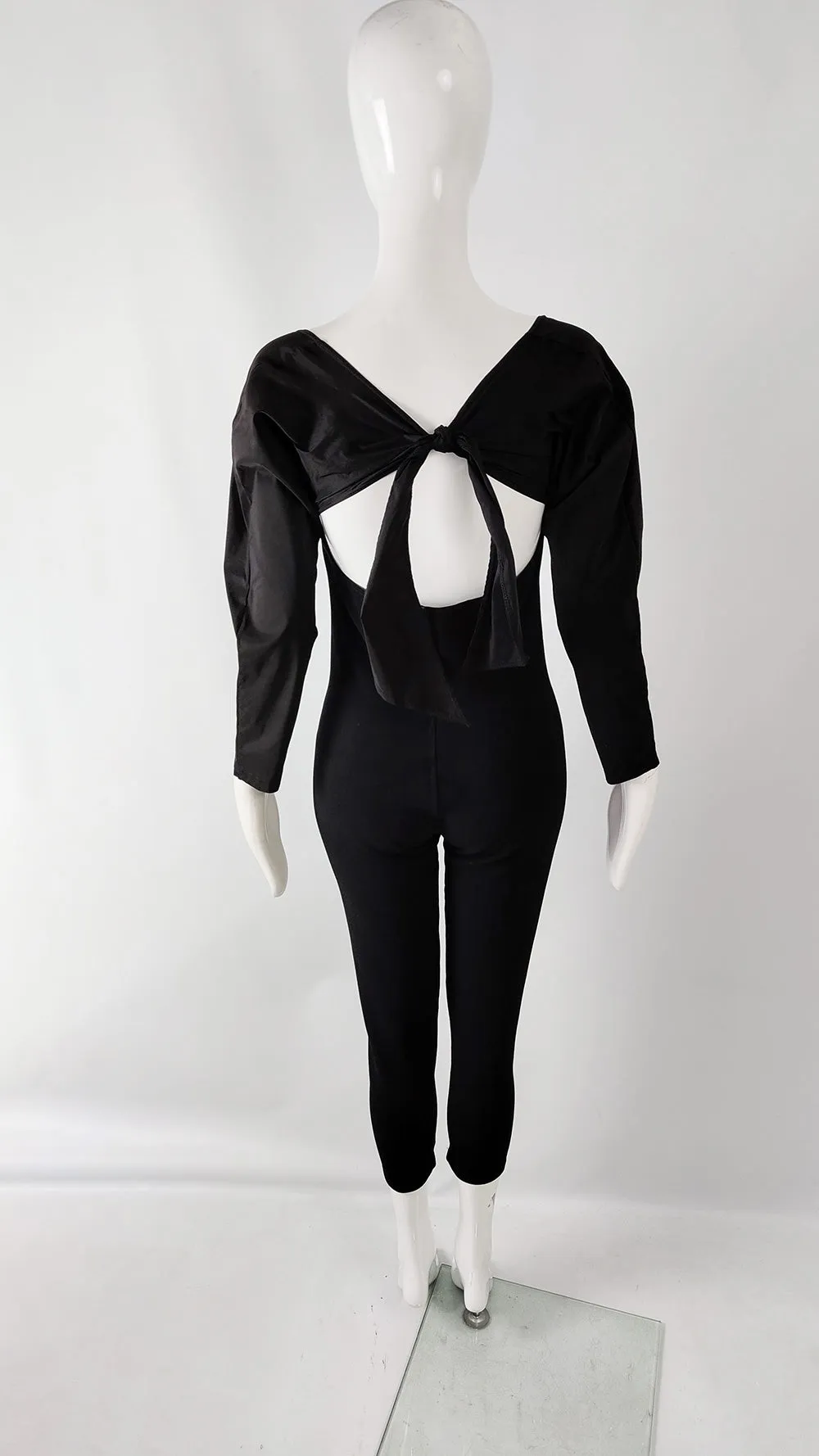 Andrea Templer Vintage Structural Bust Taffeta Sleeve Jumpsuit