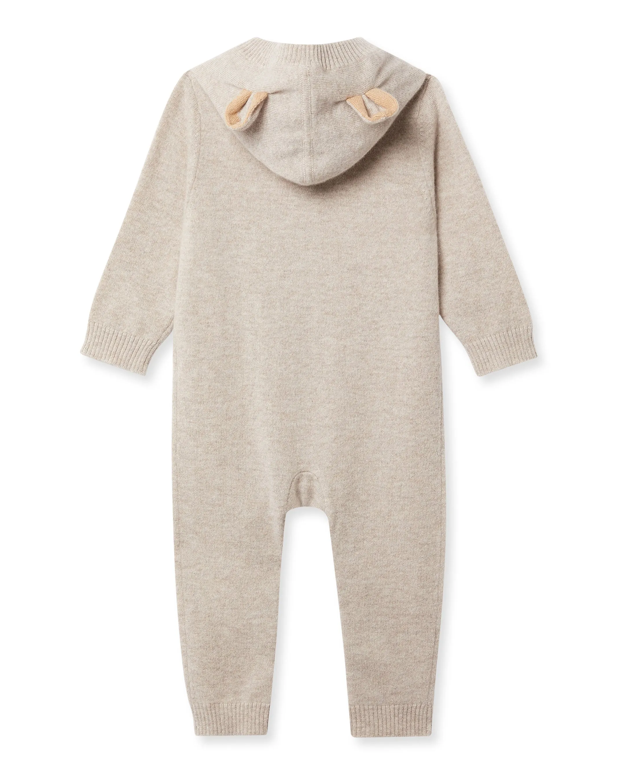 Bear Cashmere Sleepsuit Light Oatmeal Brown