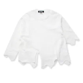 BLACK Comme des Garons  Sweater (White)