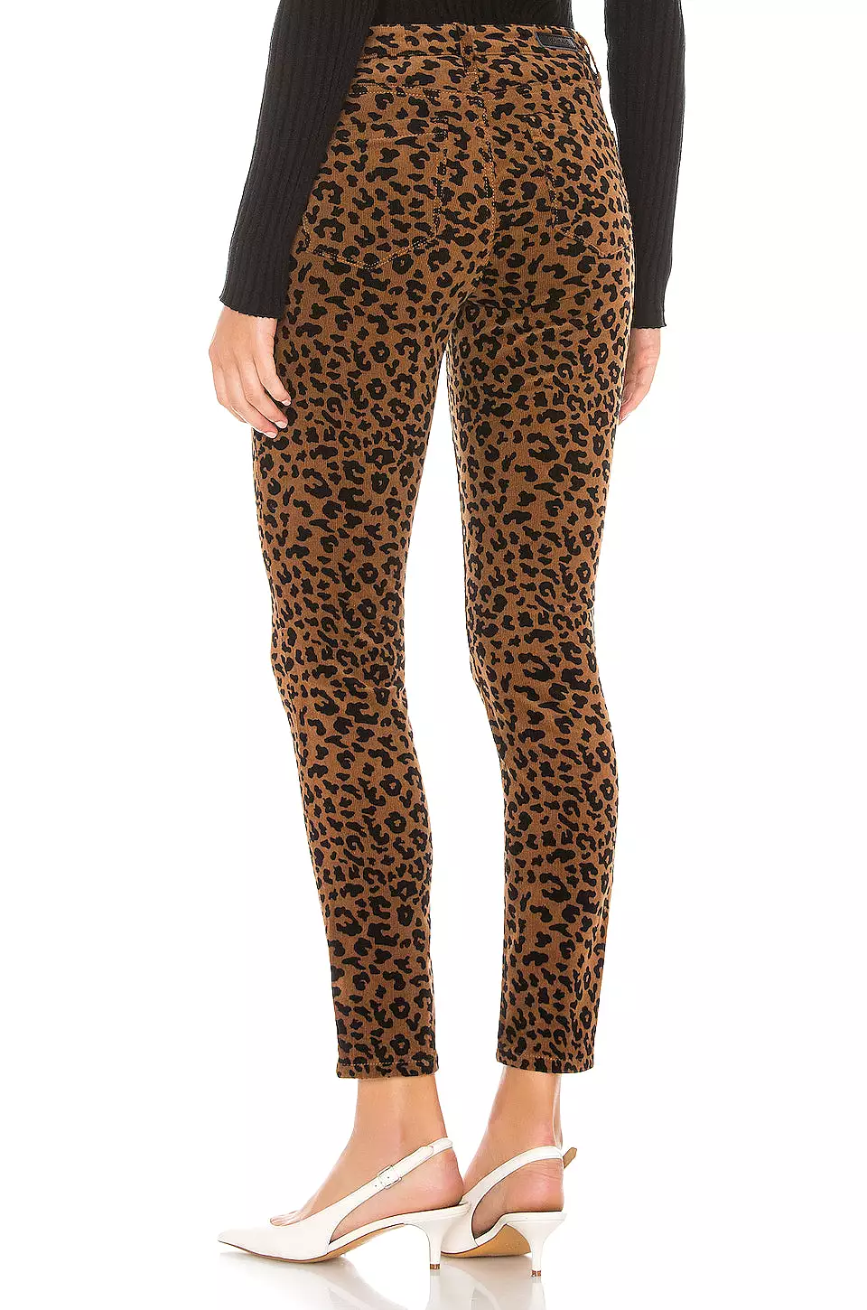 Blank NYC The Reade Corduroy Leopard Crop Skinny Pant