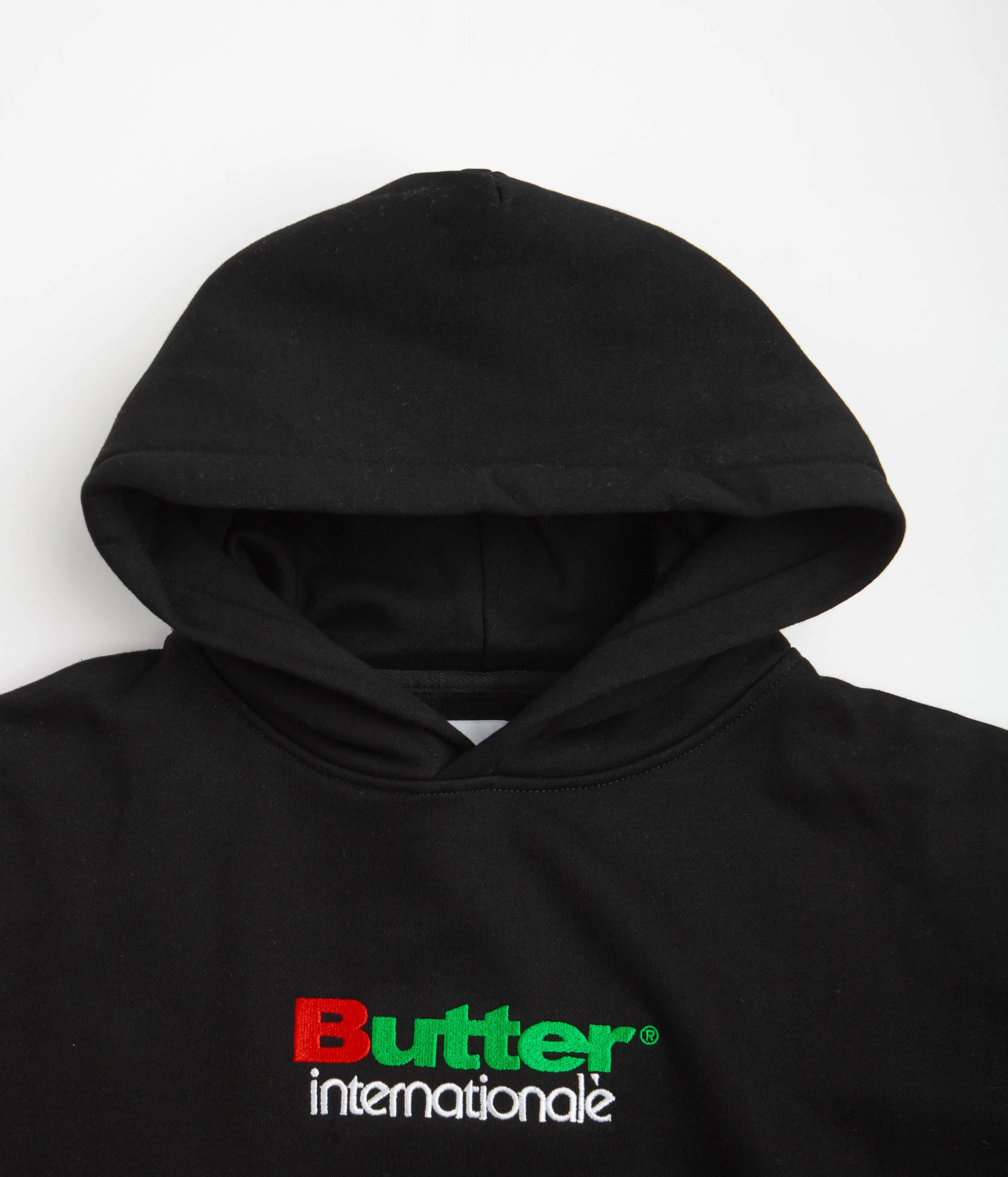 Butter Goods Internationale Embroidered Hoodie - Black