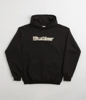 Butter Goods Plaid Applique Hoodie - Black / White