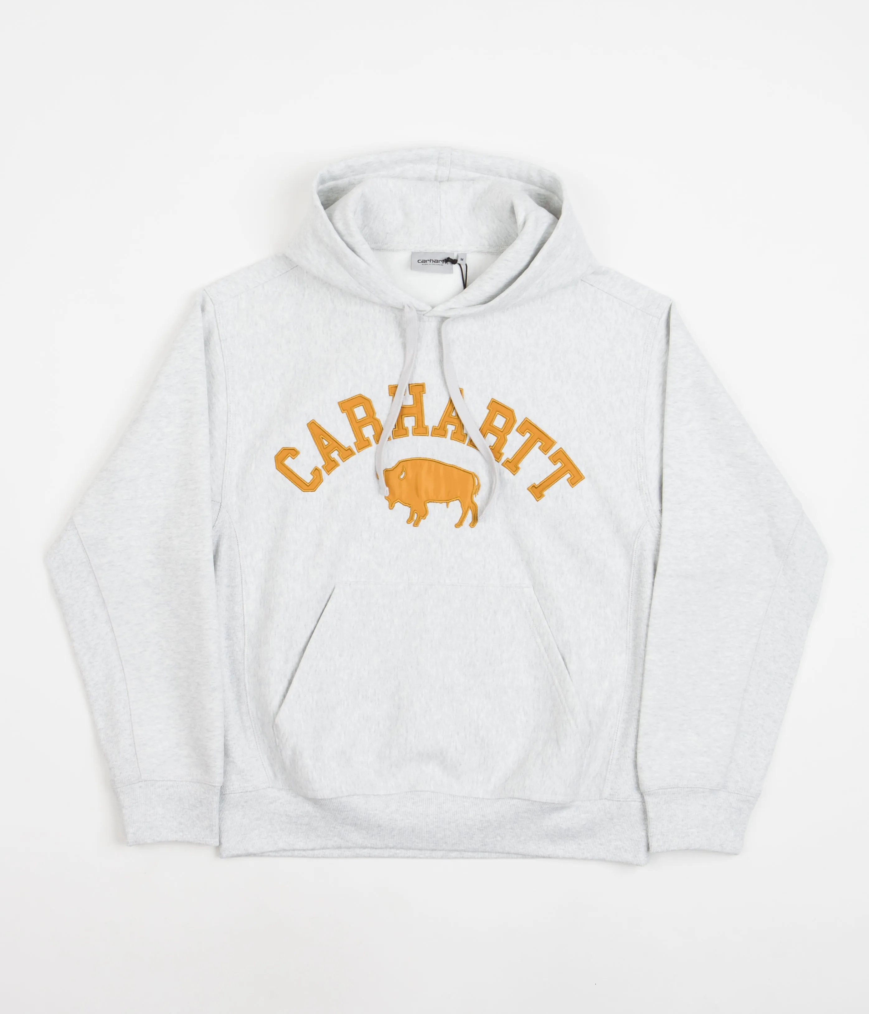 Carhartt Locker Hoodie - Ash Heather / Brown