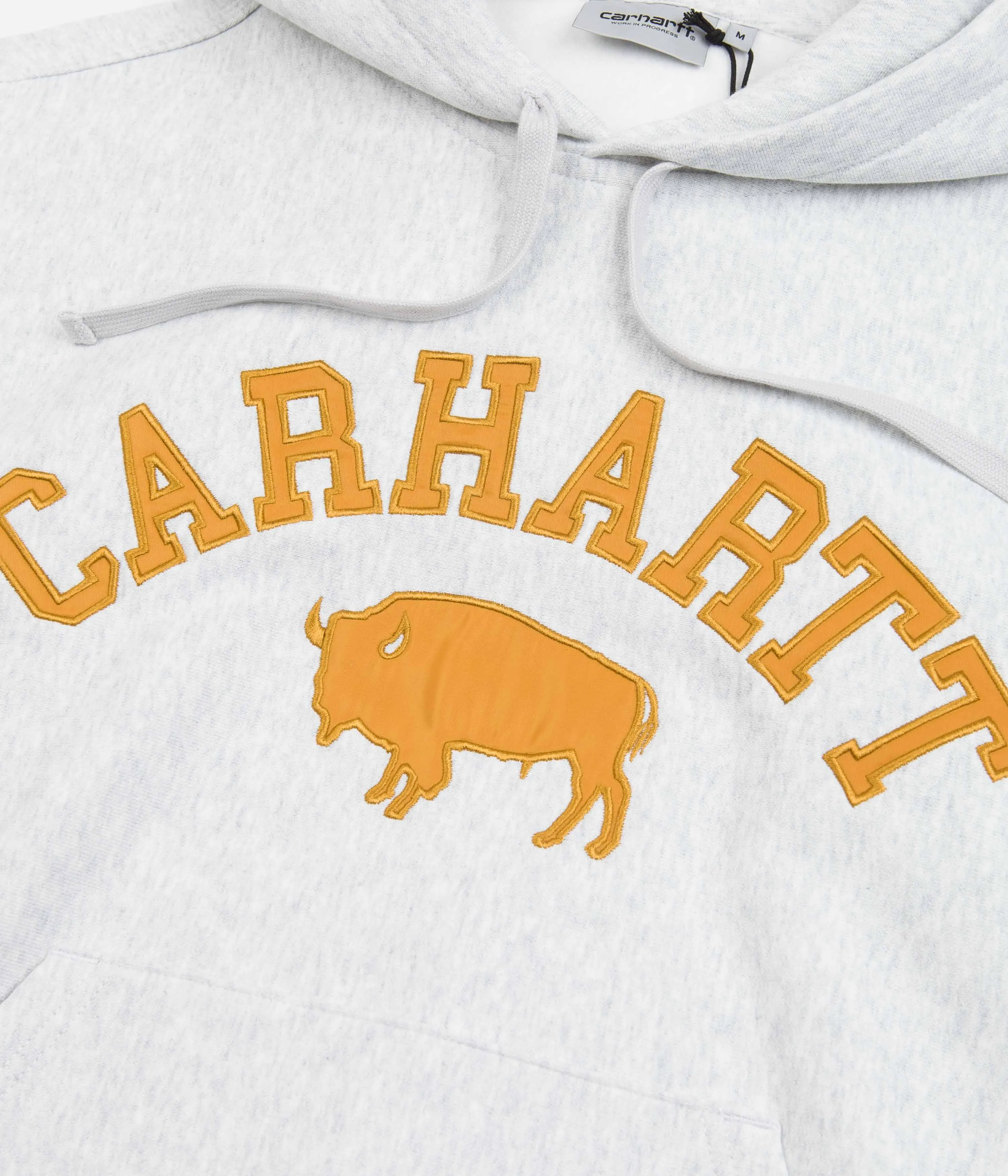 Carhartt Locker Hoodie - Ash Heather / Brown