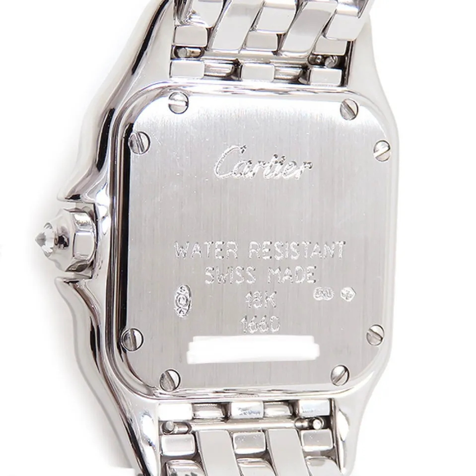 CARTIER PANTHERE Quartz 23mm 18K White Gold ~1TCW DIAMOND Watch