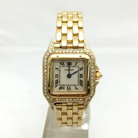 CARTIER PANTHERE Quartz 23mm 18K Yellow Gold 0.70TCW DIAMOND Watch