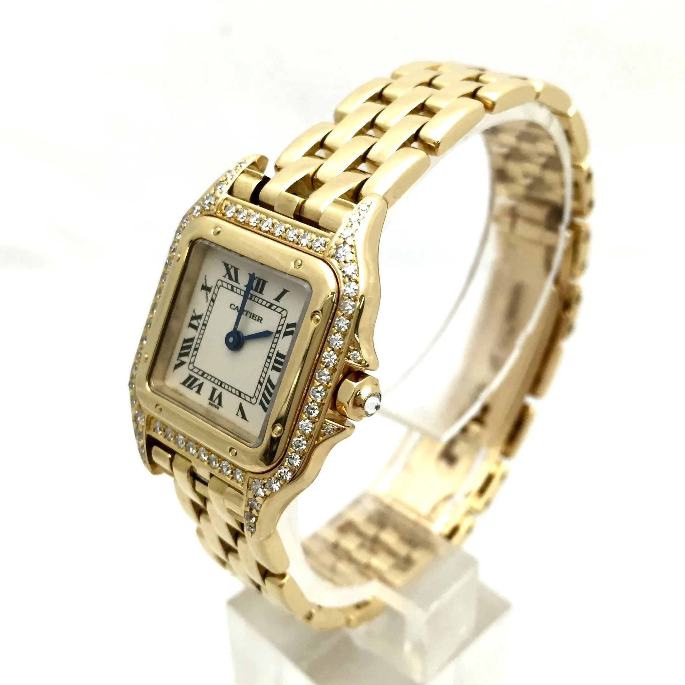 CARTIER PANTHERE Quartz 23mm 18K Yellow Gold 0.70TCW DIAMOND Watch