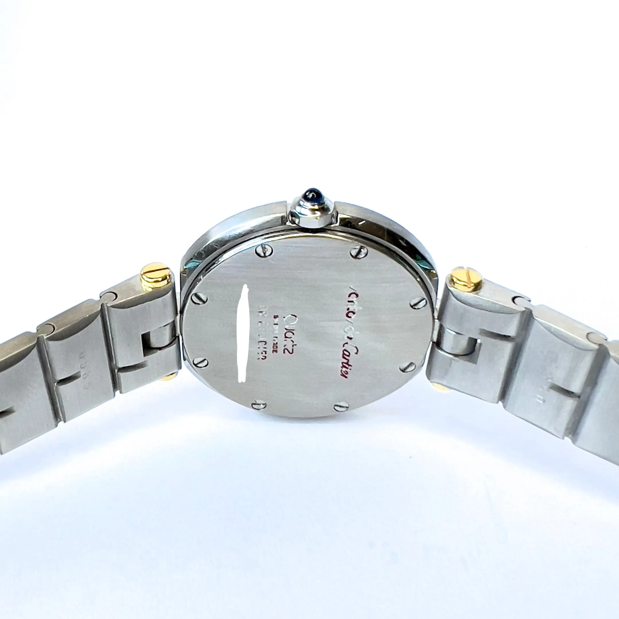 CARTIER SANTOS Ronde 27mm 2 Tone 0.55TCW DIAMOND Watch