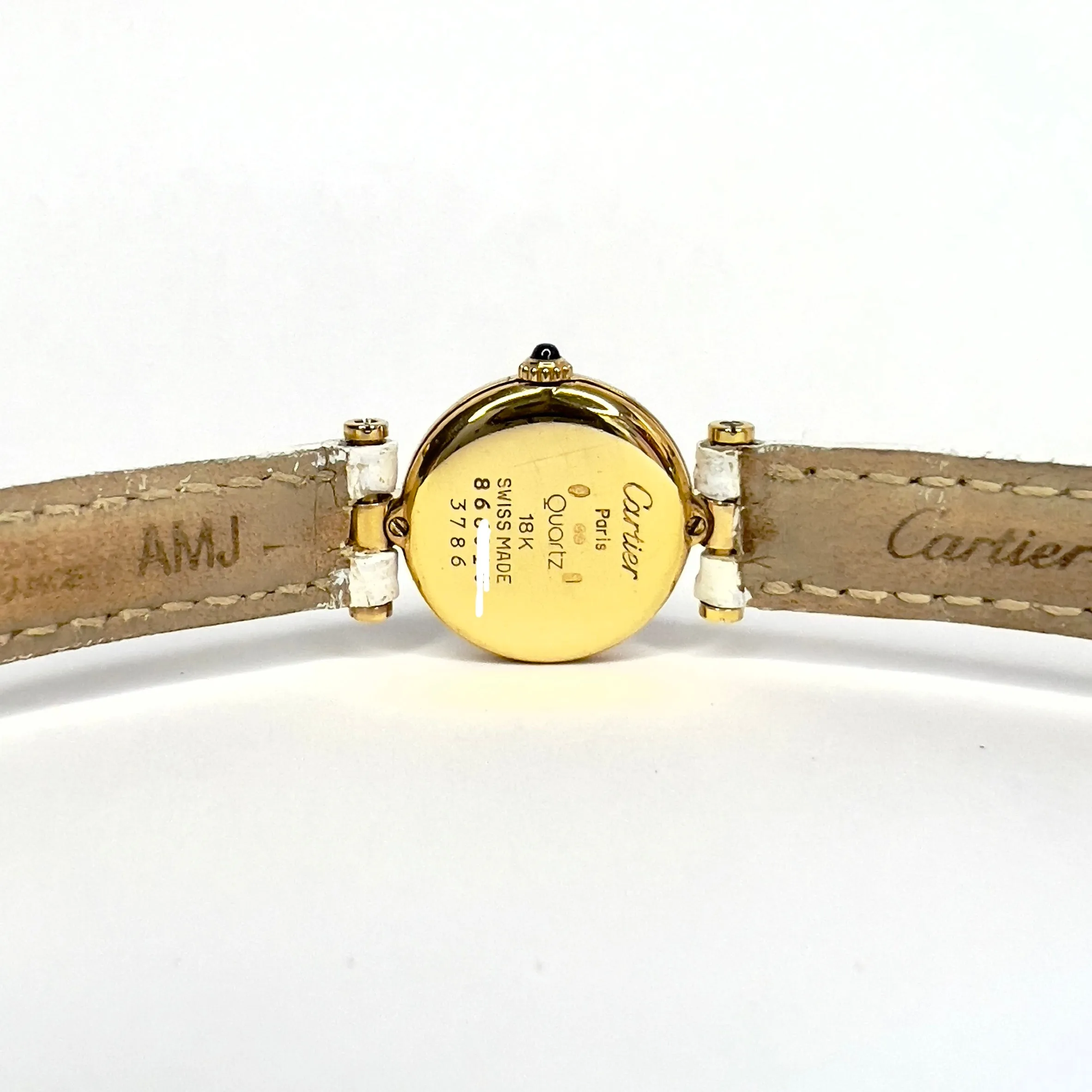 CARTIER VENDOME Mini 19mm Quartz 18K Yellow Gold 0.40TCW Diamond Watch