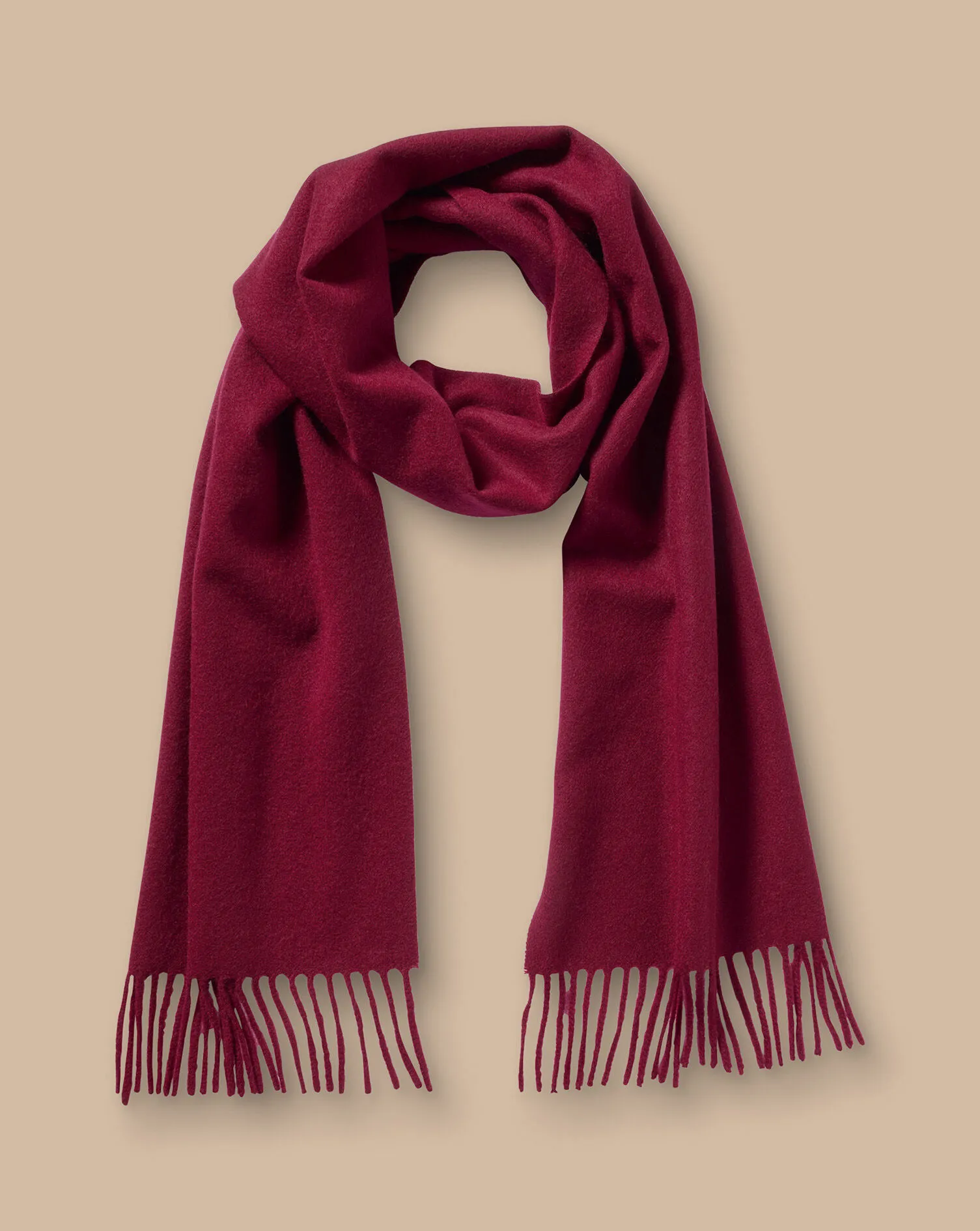 Cashmere Scarf - Dark Red