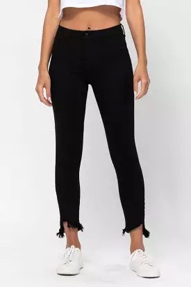 Cello Skinny Crop Fray Hem