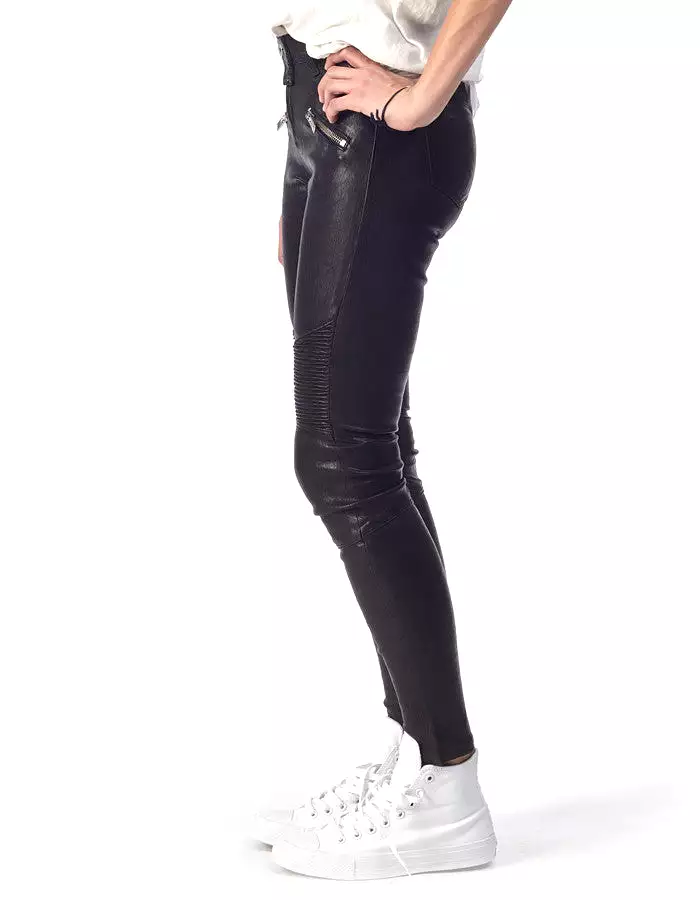 COCO - Stretch-Leather Skinny Pants