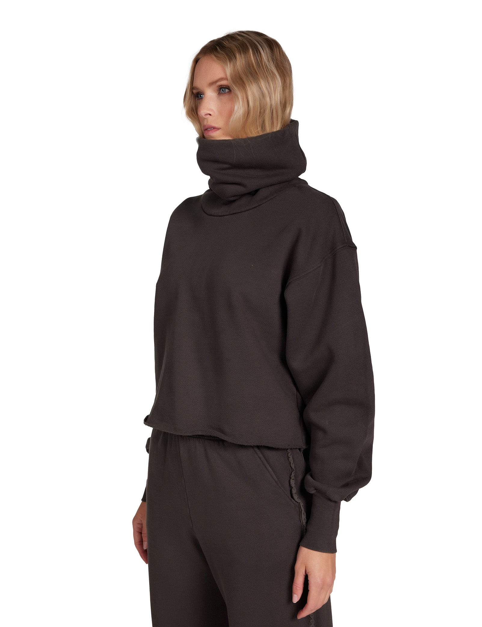 Corey Crop Cowl Neck