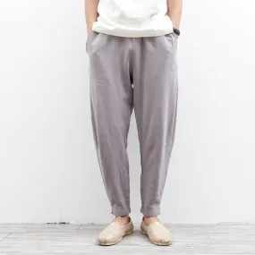 Cotton Linen Pants Skinny Harem