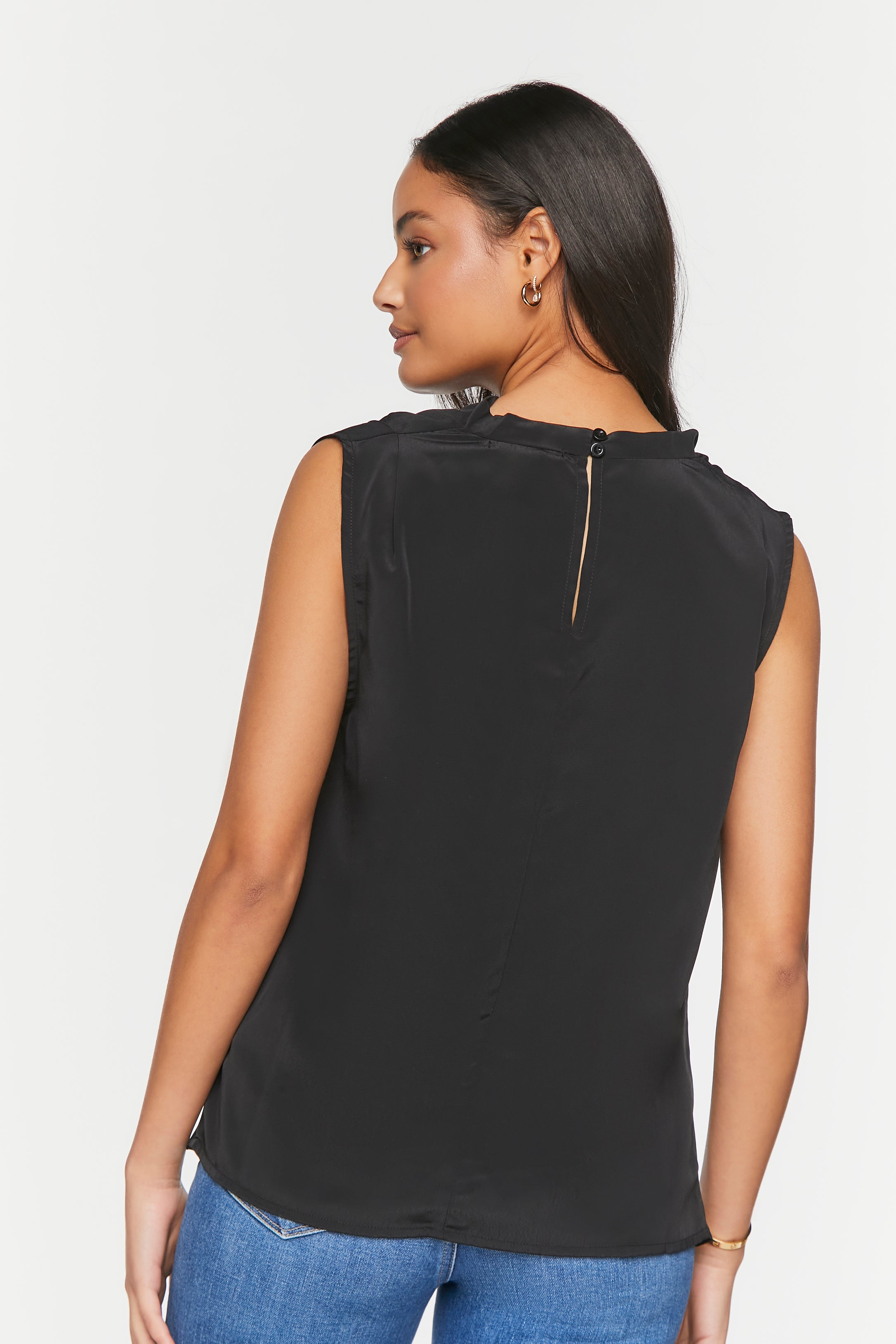 Cowl Neck Sleeveless Top