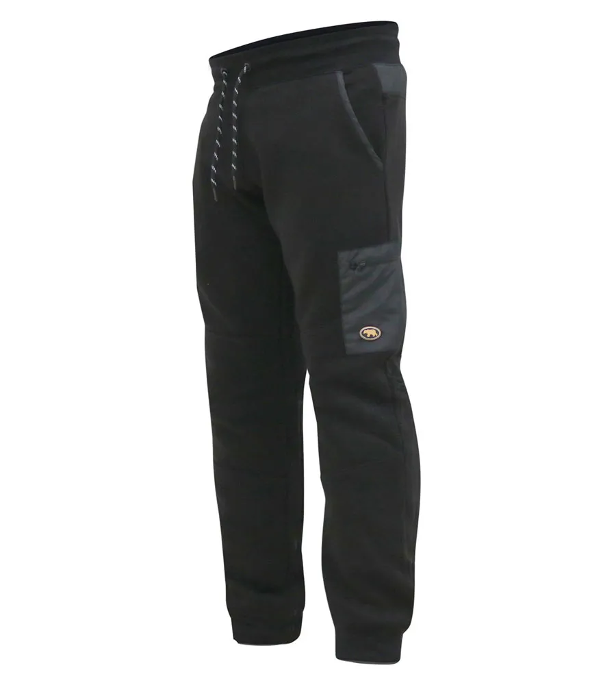 D555 Big Mens Couture Jogger With Elasticated Waistband and Woven Fabric Trim (COTGRAVE)