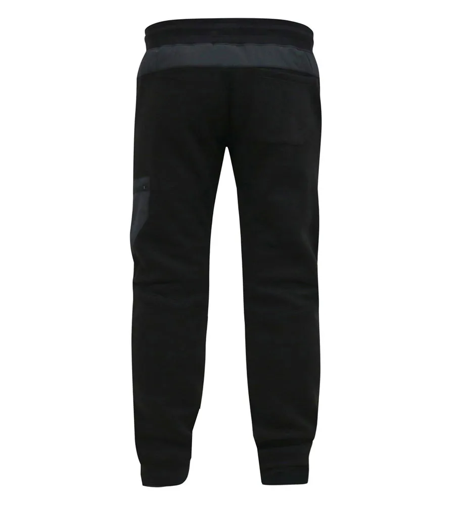 D555 Big Mens Couture Jogger With Elasticated Waistband and Woven Fabric Trim (COTGRAVE)