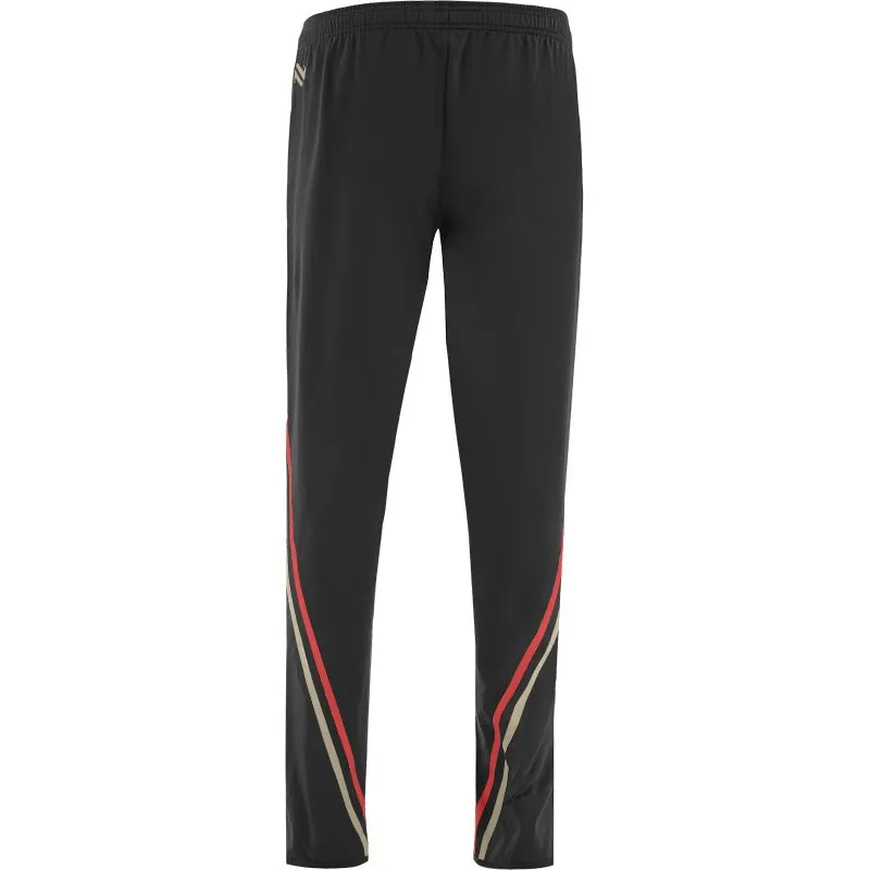 Derry GAA Kids' Weston Brushed Skinny Pants Black / Red / Beige