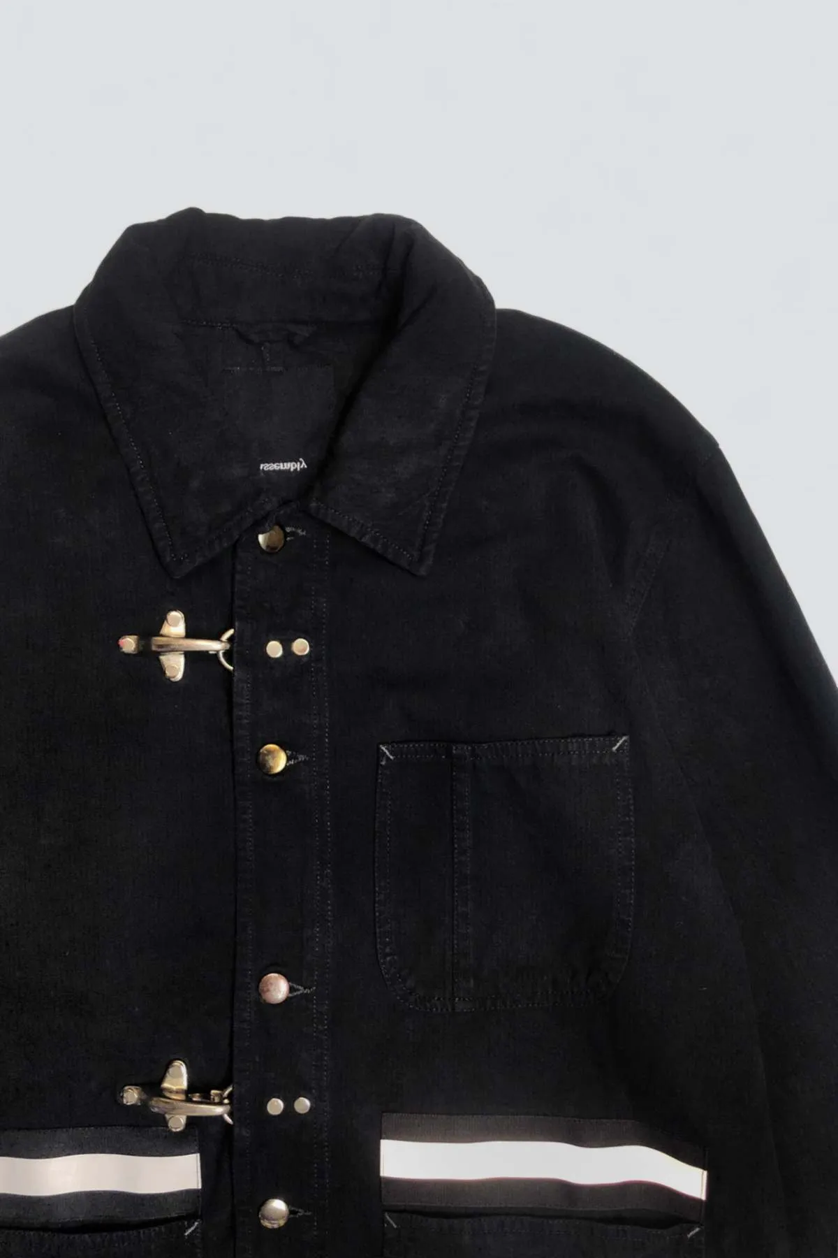 Fireman Field Coat - Black Railroad Denim