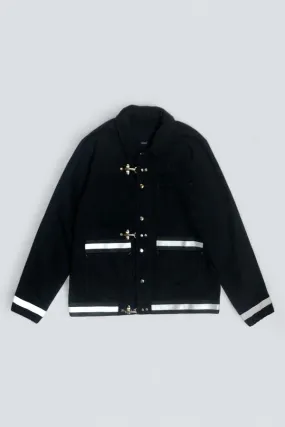 Fireman Field Coat - Black Railroad Denim