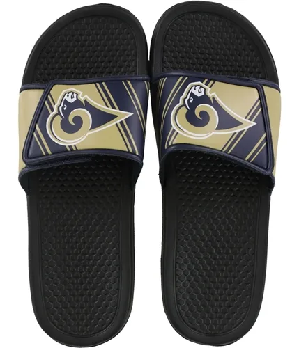 Forever Collectibles Mens La Rams Slide Sandals