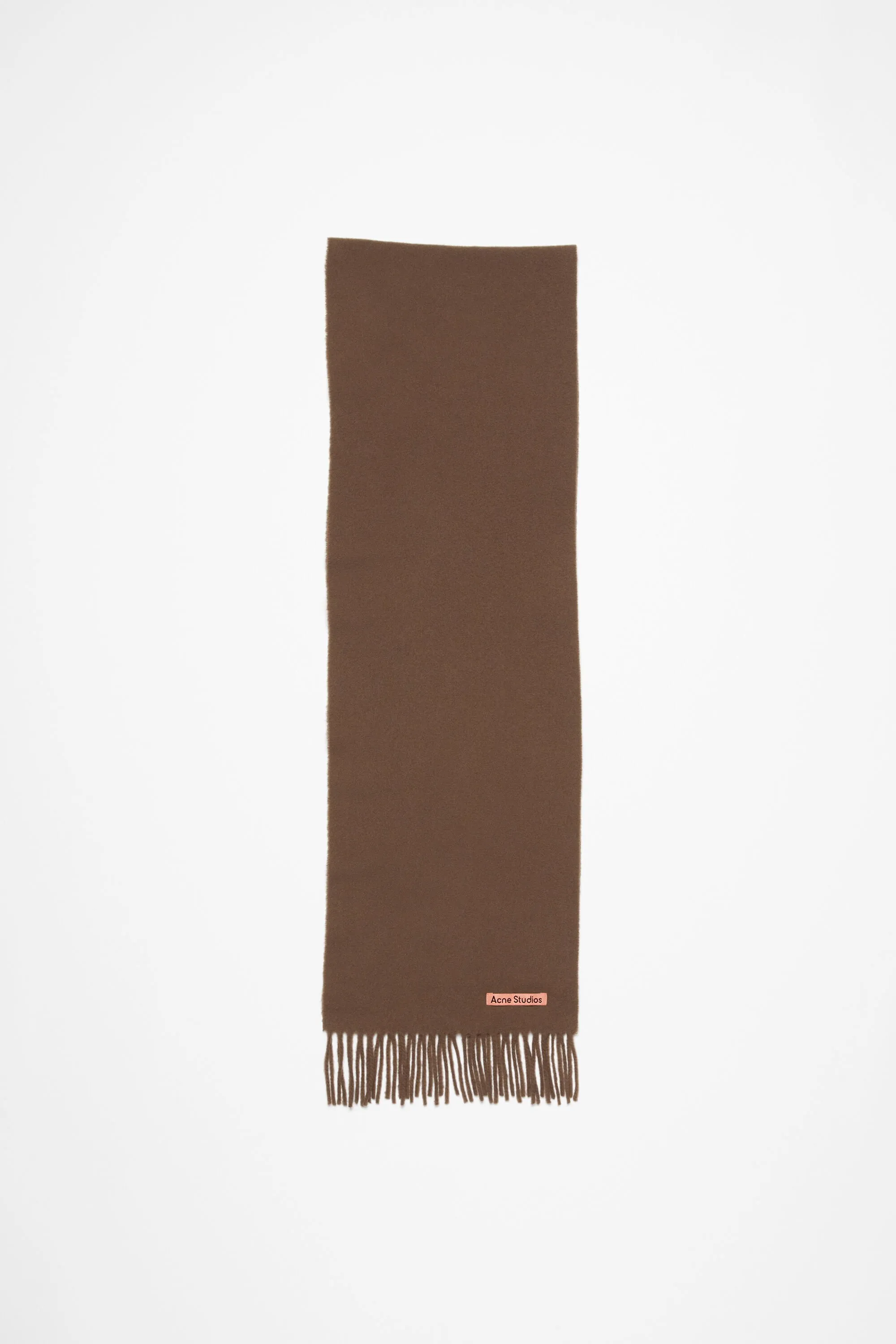 Fringe wool scarf - skinny