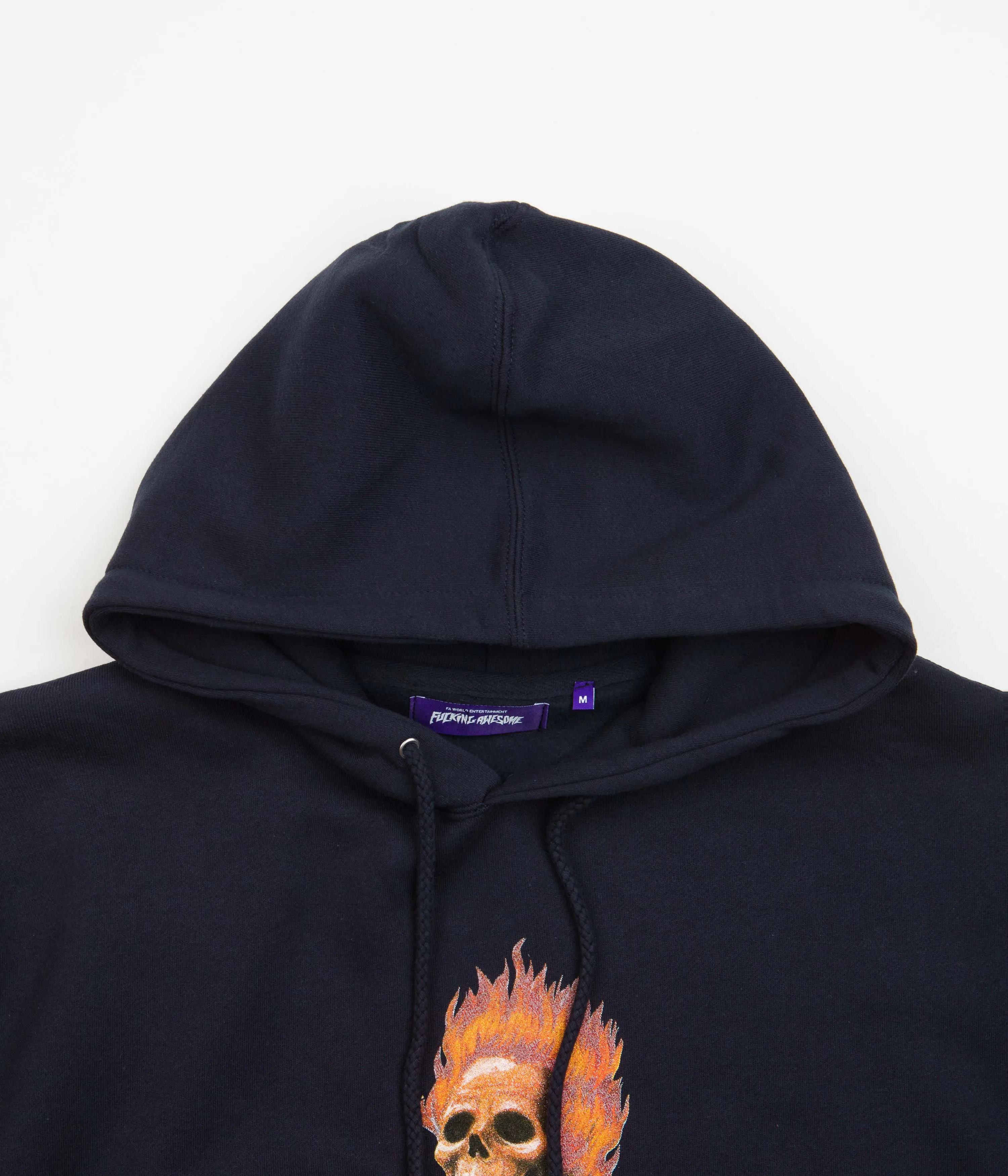 Fucking Awesome Flame Skull Hoodie - Navy