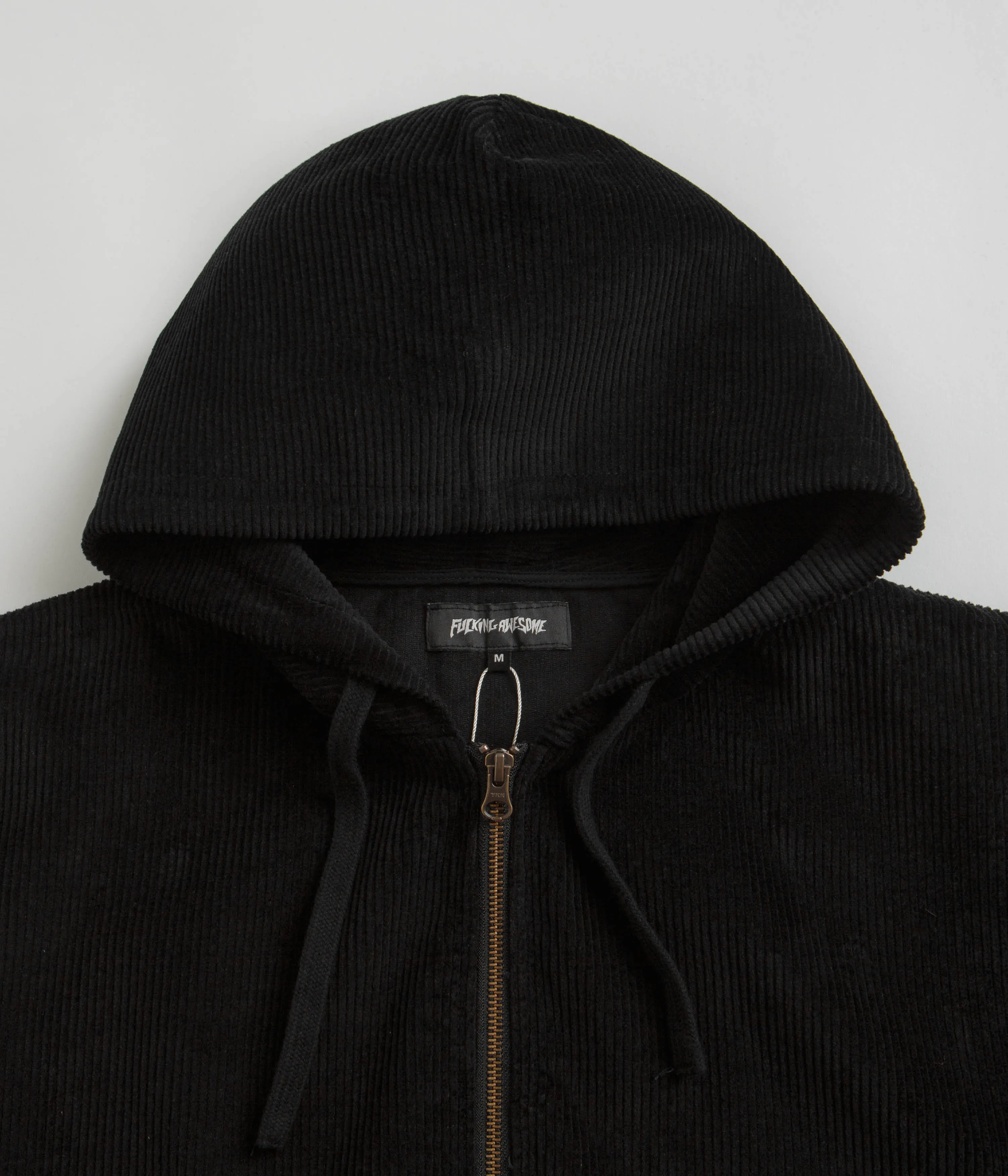 Fucking Awesome KO Corduroy Zipped Hoodie - Black