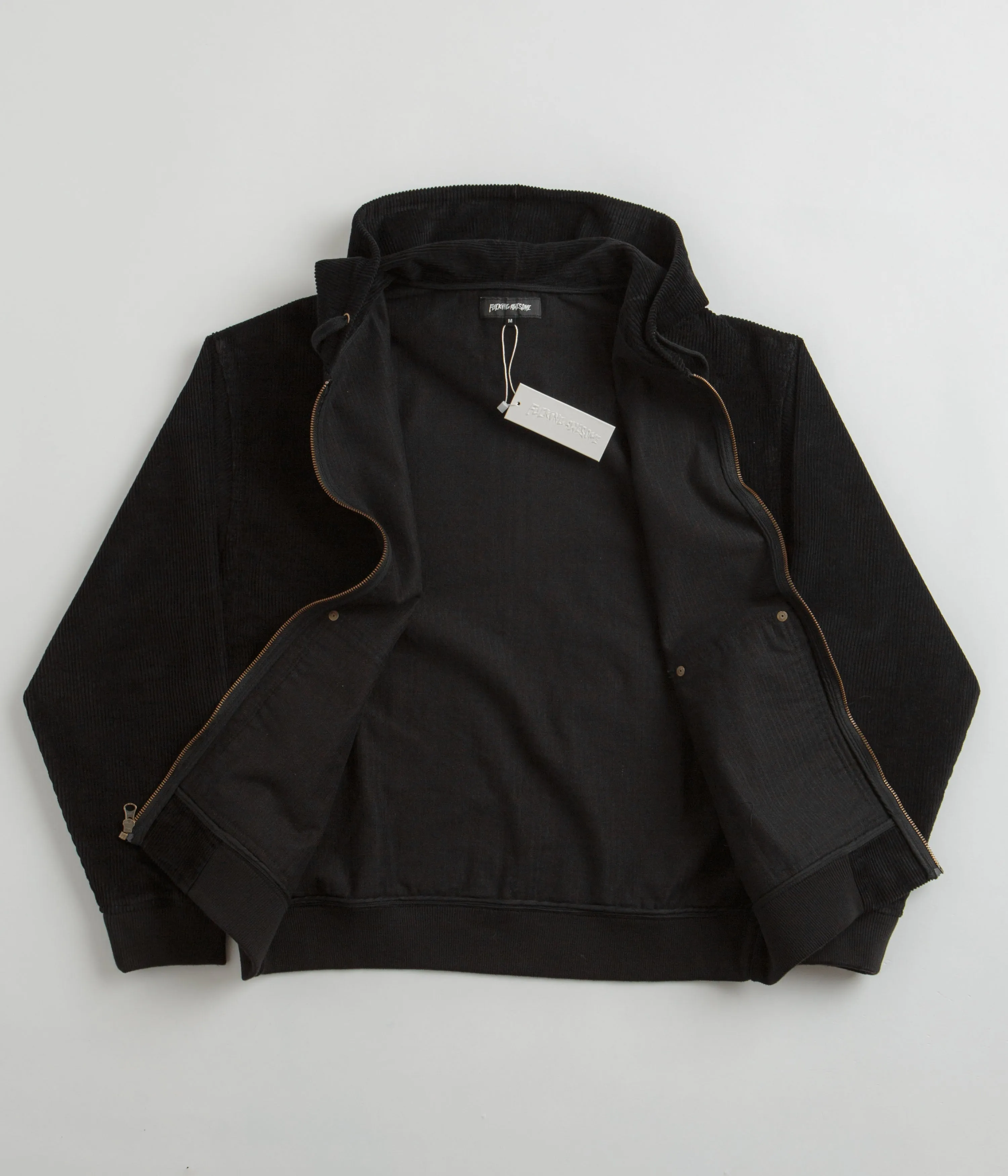 Fucking Awesome KO Corduroy Zipped Hoodie - Black