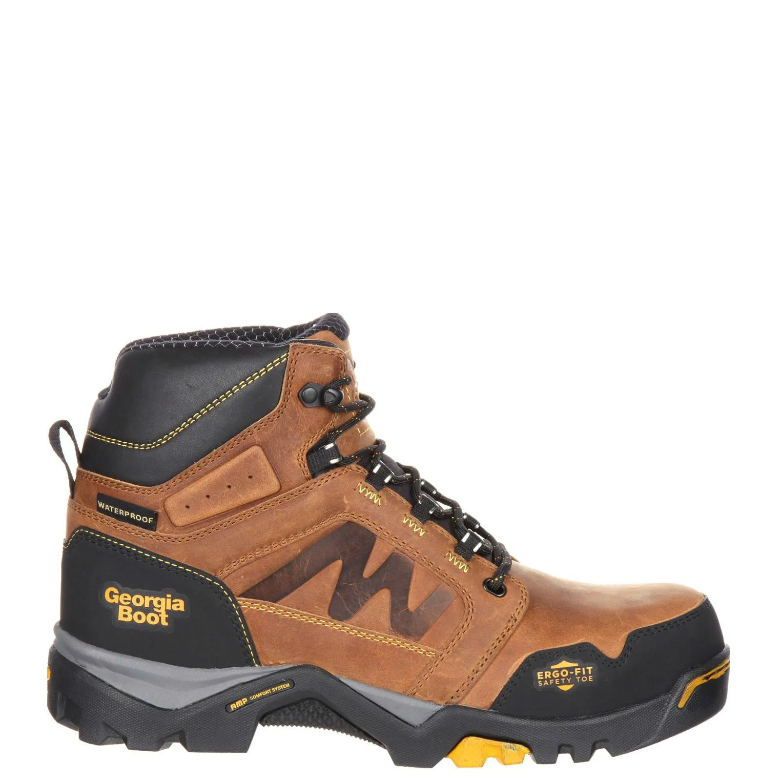 Georgia Men's 6 Amplitude Composite Toe Waterproof Work Boot - Trail Crazy Horse GB00129