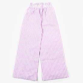 Girls Cotton Pant Lilac-L.Stripe