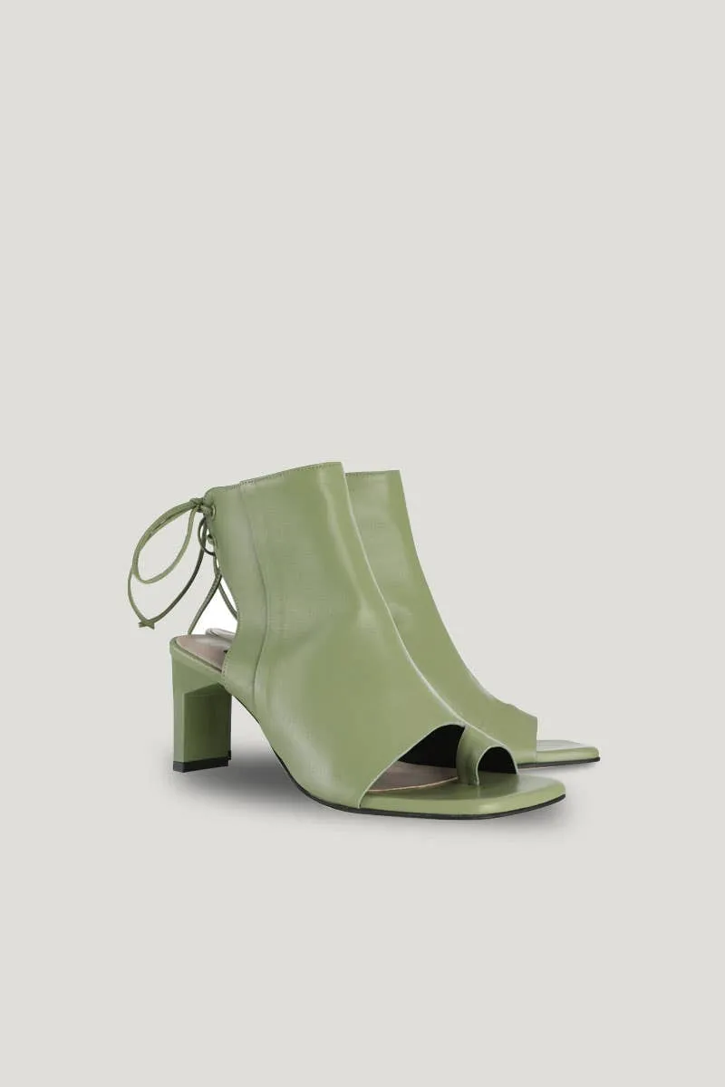 Green Boon Open Toe Boots