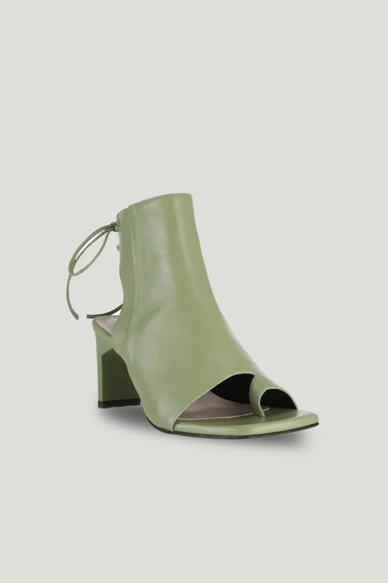 Green Boon Open Toe Boots