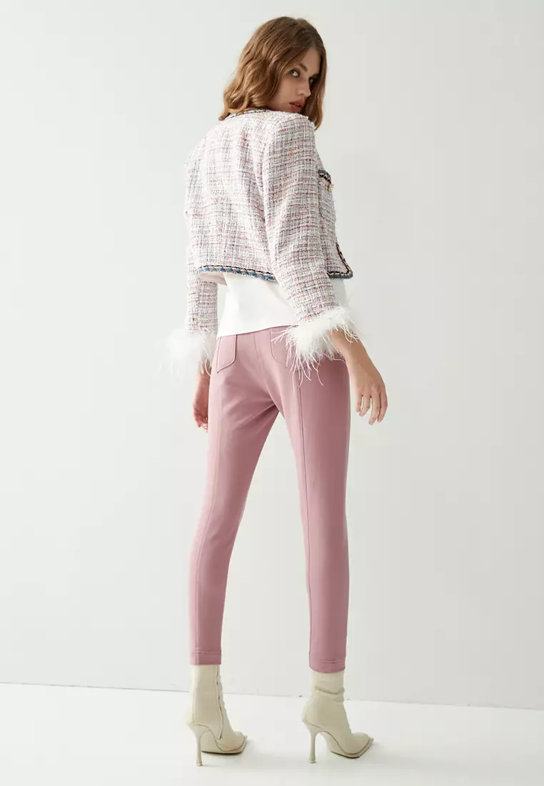 iROO Pink Basic Skinny Pants