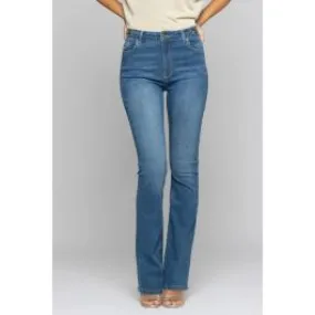 Jeans aderenti effetto used donna Blu