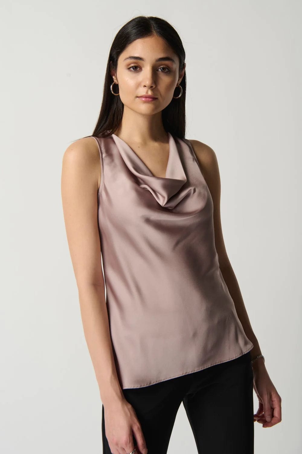 Joseph Ribkoff Cowl Neck Satin Top - 233048 (T)