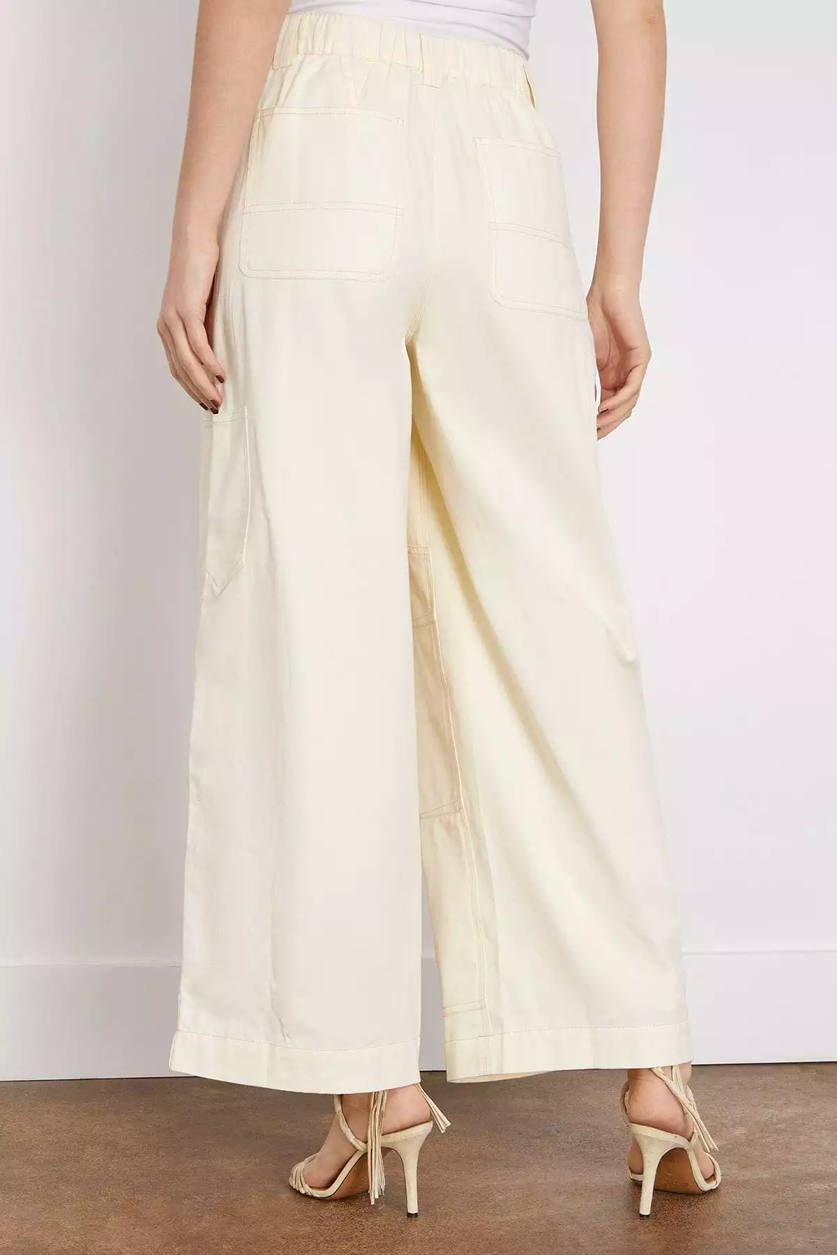 Karina Cotton Pant in Cream