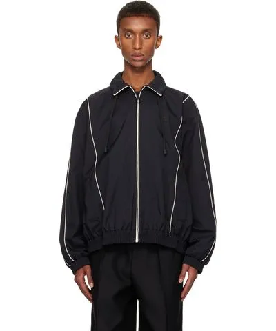 Lacoste Black Oversize Track Jacket