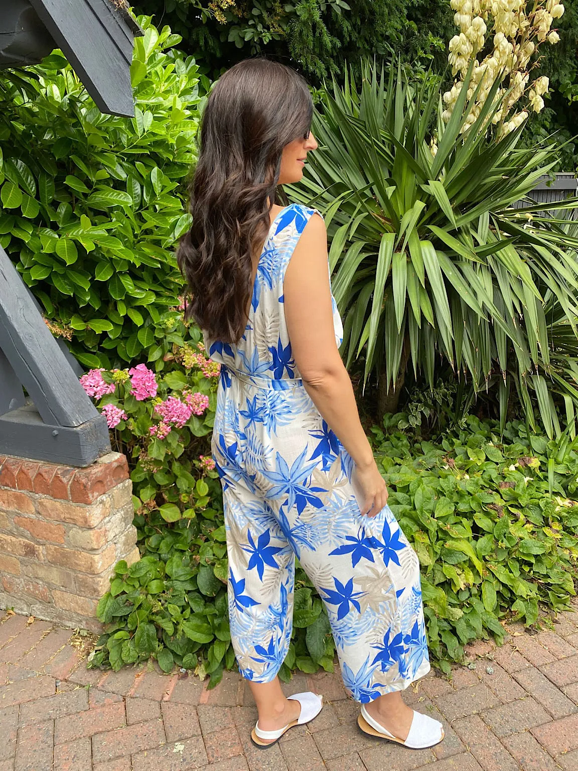 Leaf Pattern Jumpsuit Anna