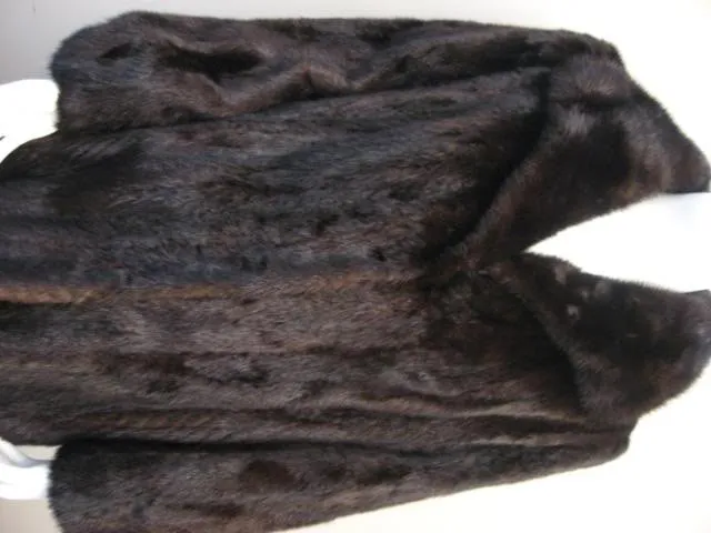 Luxurious Vintage 3/4 Length Brown Mink Fur Coat from Greece