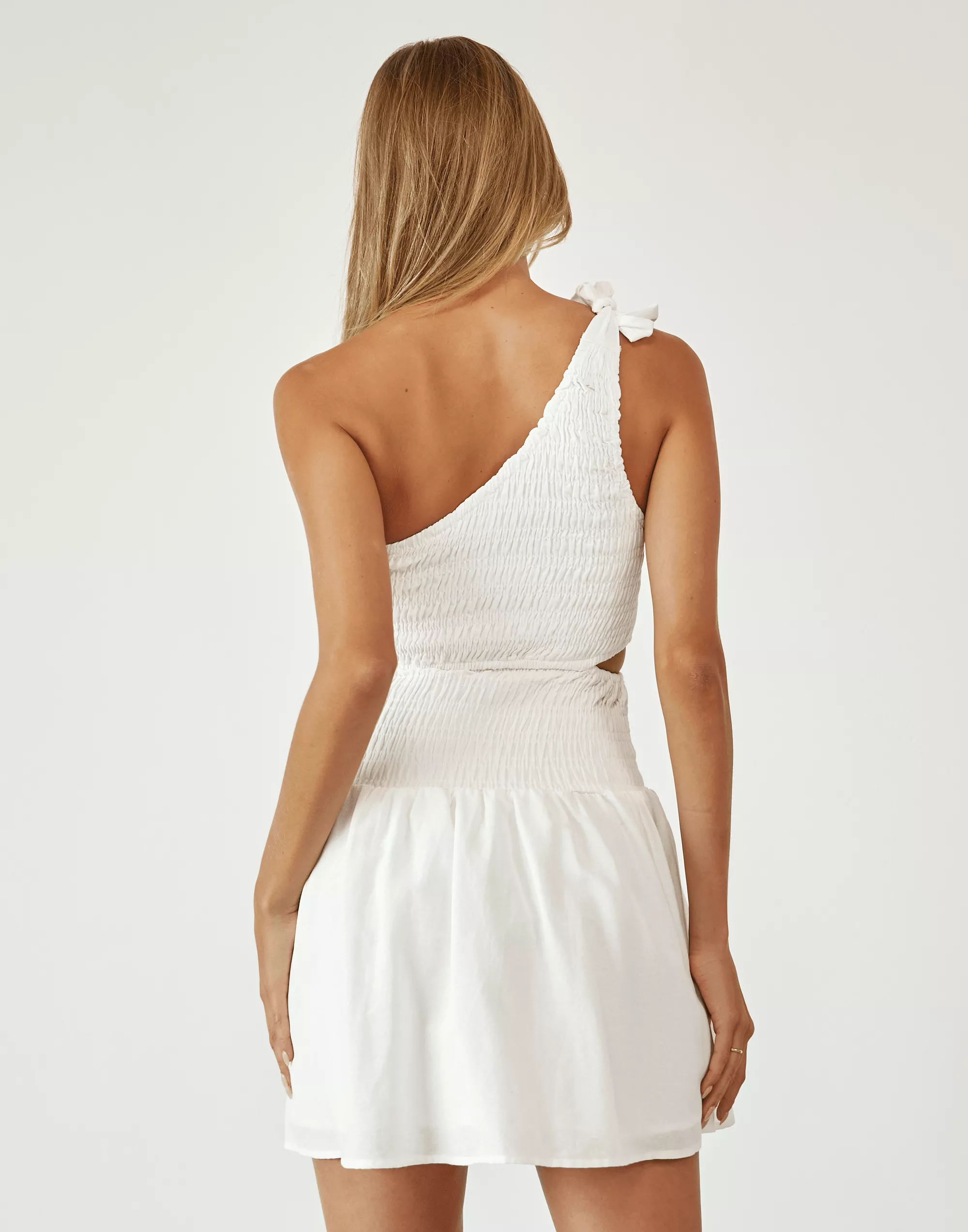 Mailee Mini Dress (White)