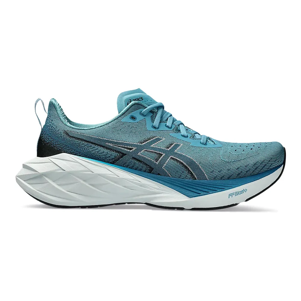 Men's Asics Novablast 4, Blue Teal/Evening Teal, 10 2E Wide