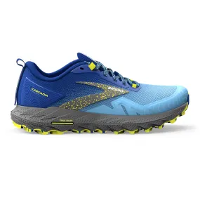 Men's Brooks Cascadia 17, Blue/Surf the Web/Sulphur, 13 D Medium