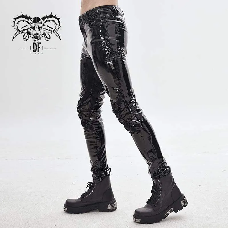 Men's Sexy PU Skinny Pants