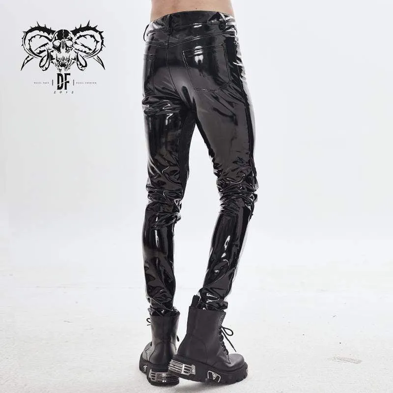 Men's Sexy PU Skinny Pants