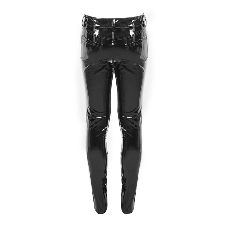 Men's Sexy PU Skinny Pants