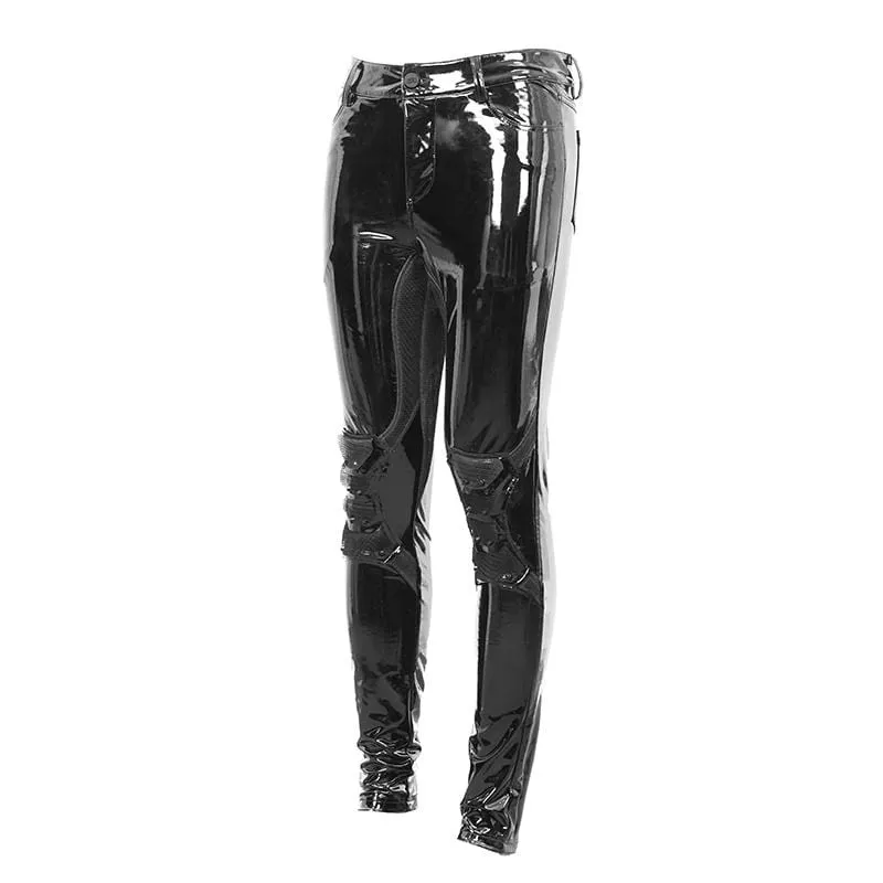 Men's Sexy PU Skinny Pants