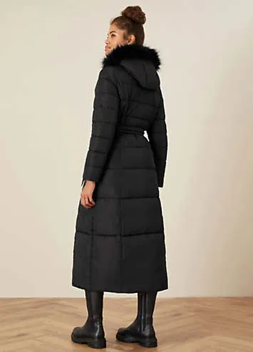 Monsoon Morgan Hooded Padded Maxi Coat | Kaleidoscope